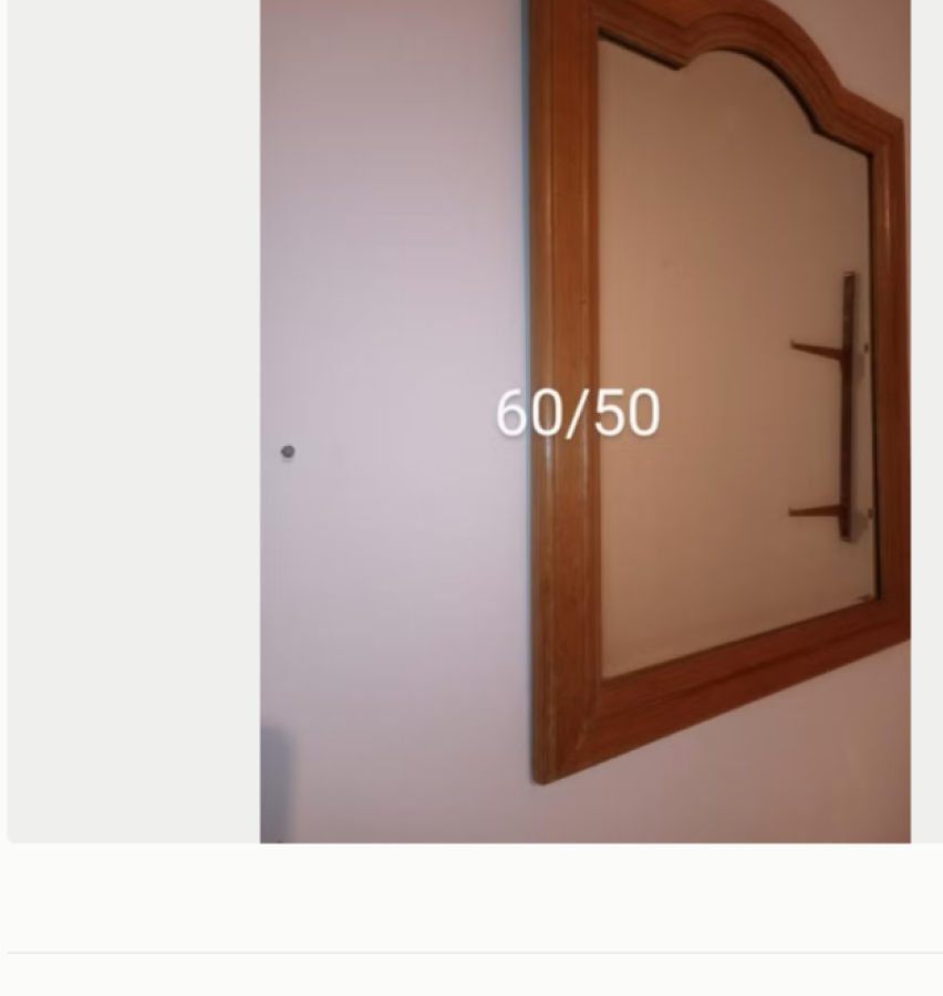 Image Miroir cadre bois en chêne