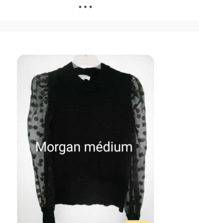 Image Pull noir Morgan