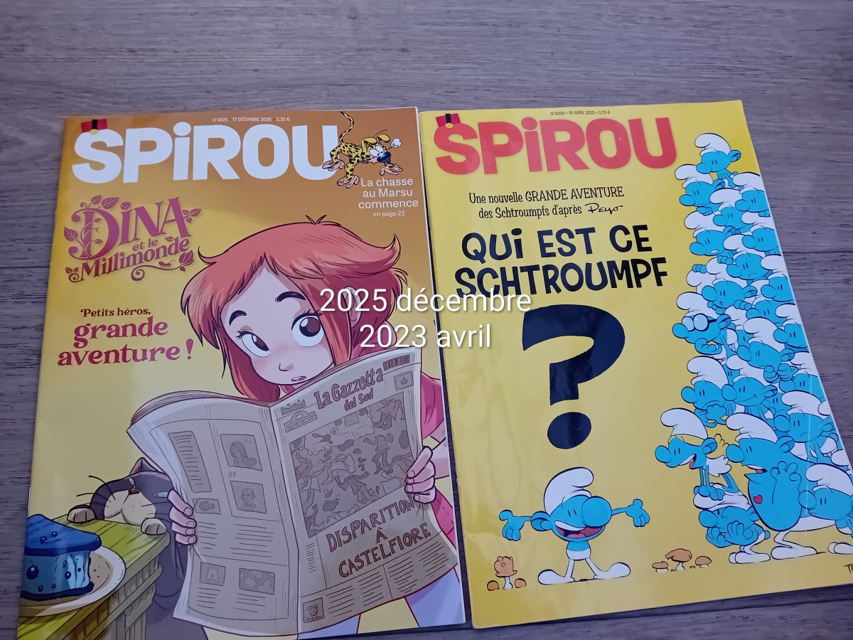 Illustration de 2 Spirou magazine