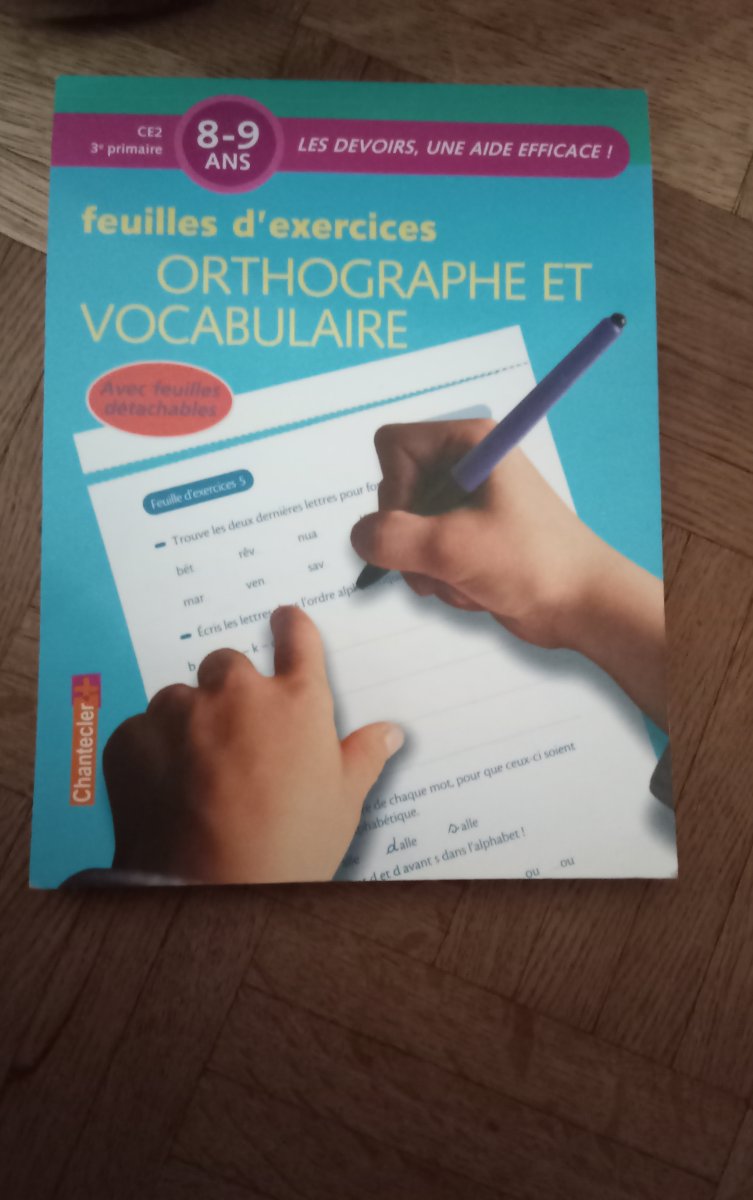 Illustration de Feuilles d exercices orthographe, vocabulaire