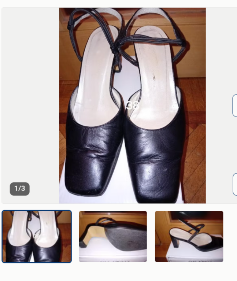 Illustration de Chaussures en cuir pointure 38