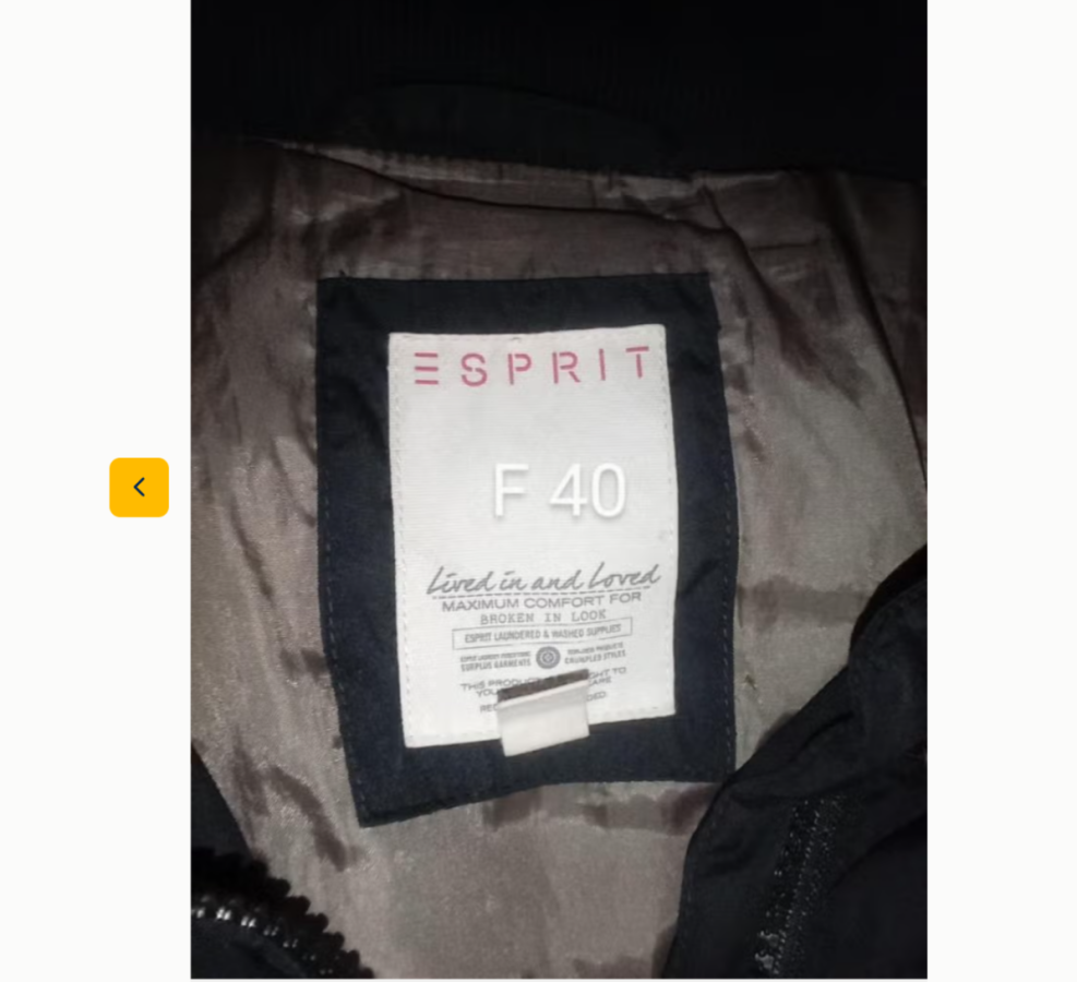 Illustration de Doudoune Noir taille 40 esprit
