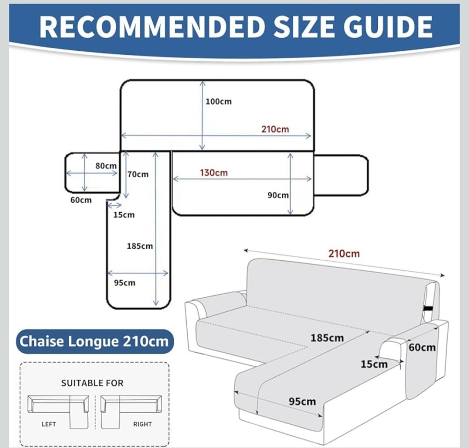 Illustration de Housse de canapé en L gris