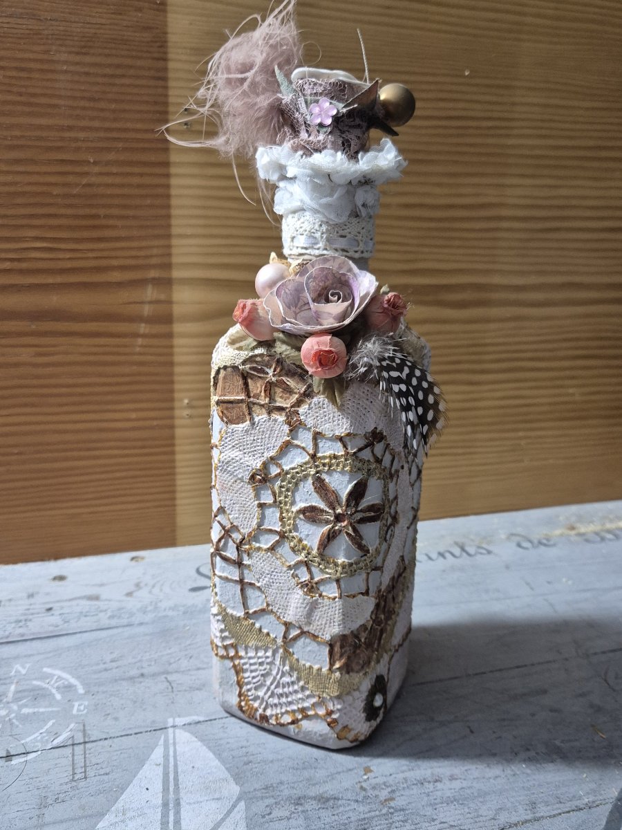 Image Bouteille shabby déco