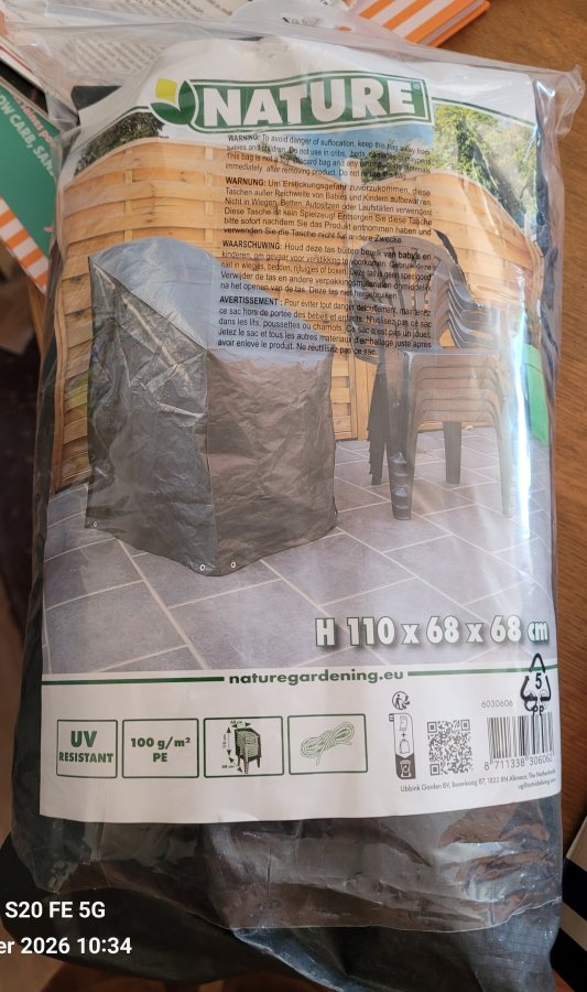 Image Bâche pour chaises terrasse