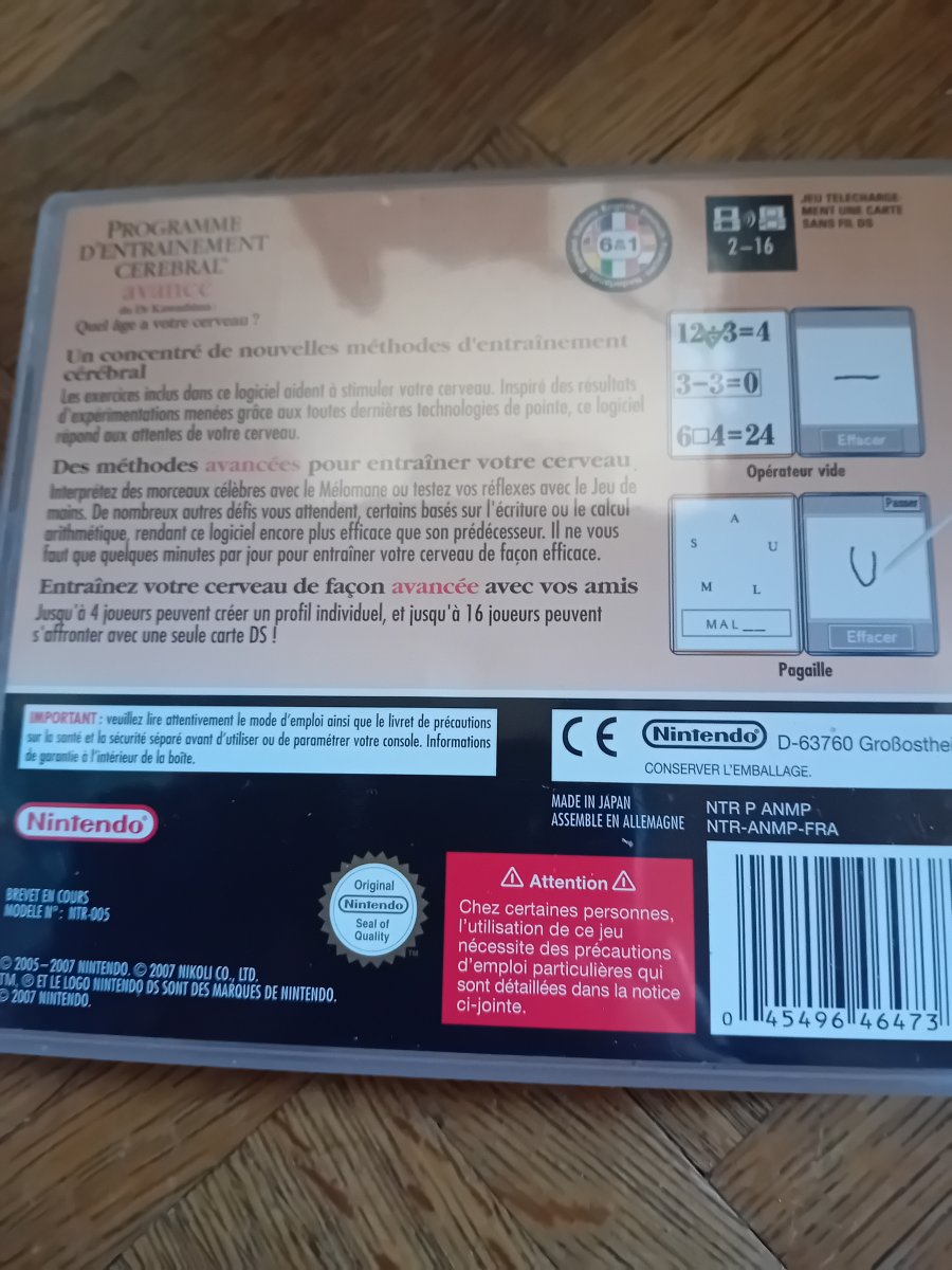 Illustration de Nintendo Ds entraineur cerebral