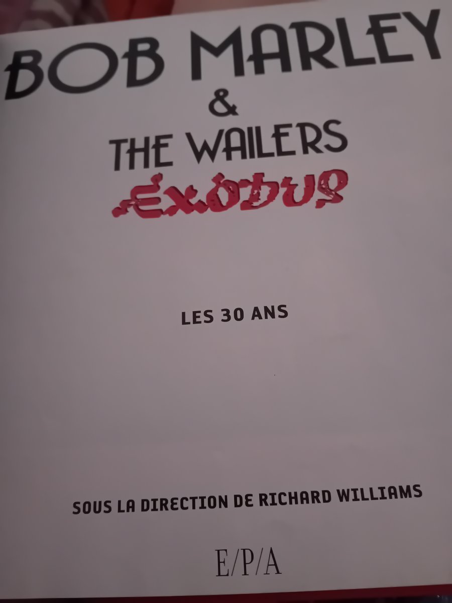 Illustration de Livre exodus bob marley & the wailers