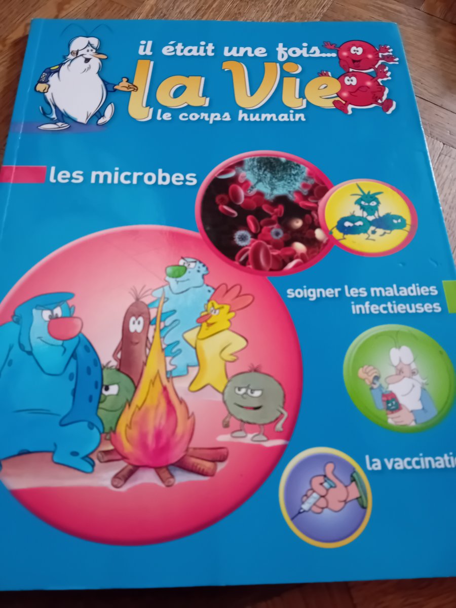 Illustration de Livre les microbes