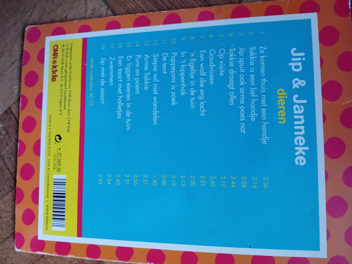 Illustration de Cd jip en janneke