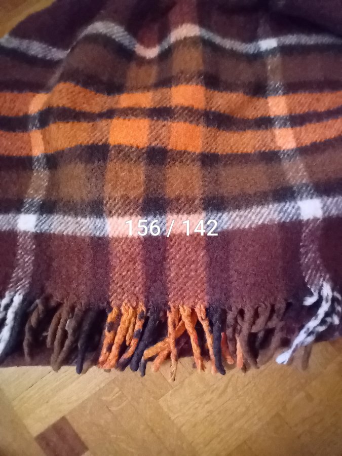 Illustration de Plaid en laine vintage