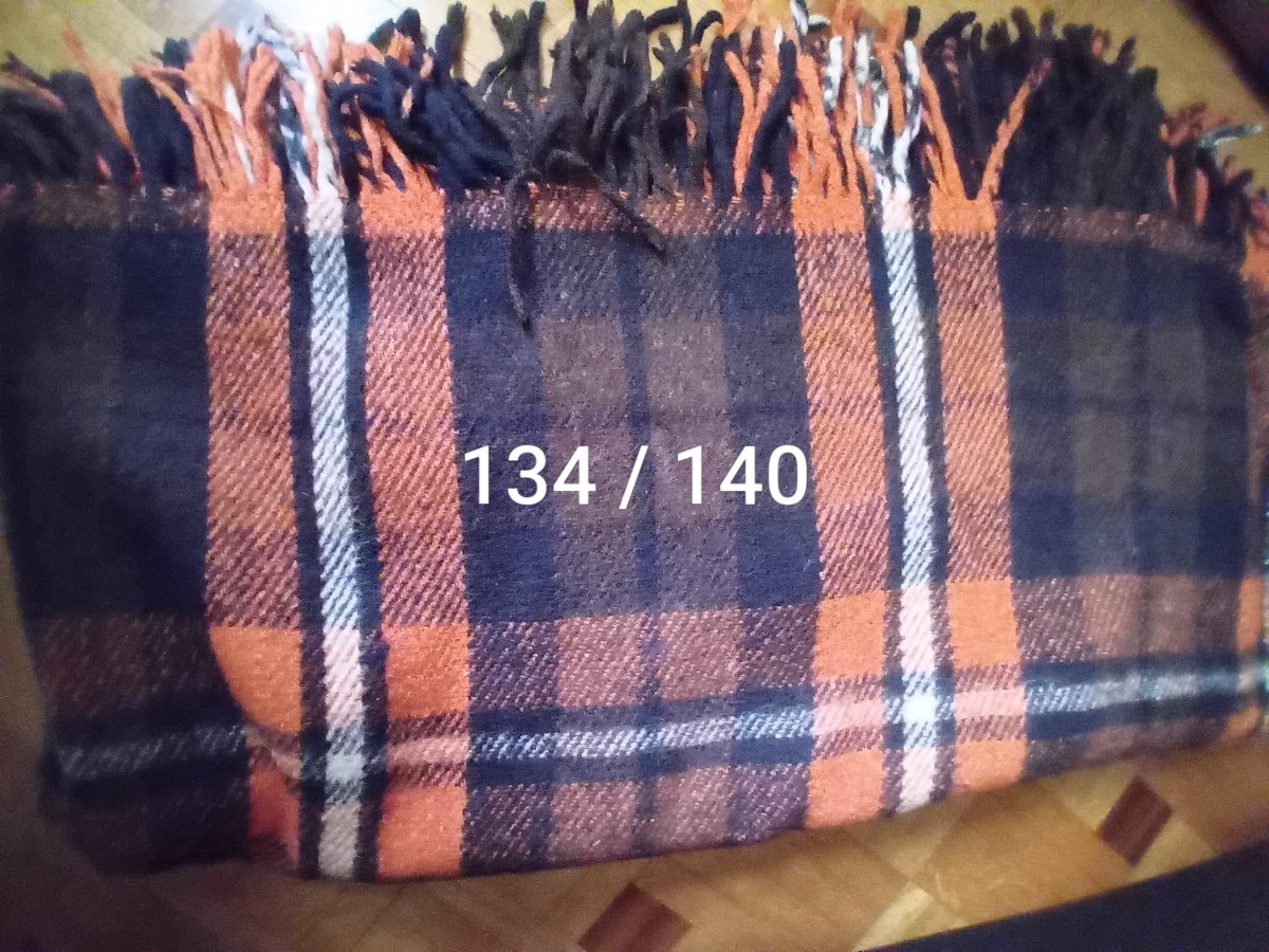 Illustration de Plaid en laine vintage