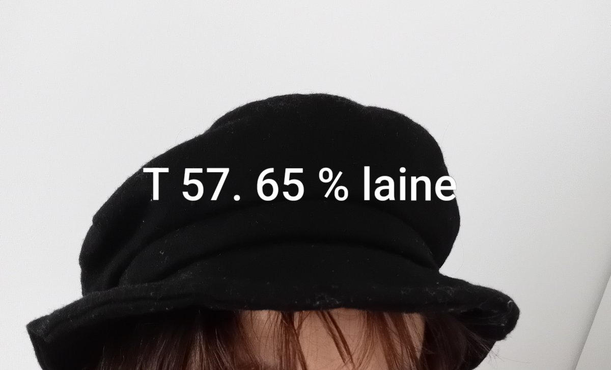 Illustration de Chapeau femme noir