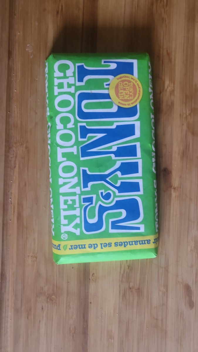 Image Tablette de chocolat Tony's amandes & sel de mer