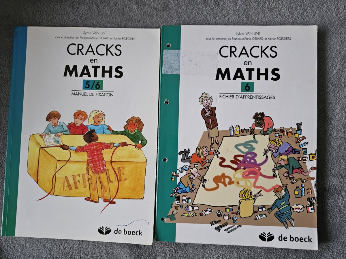 Illustration de Lot de 4 cracks en math