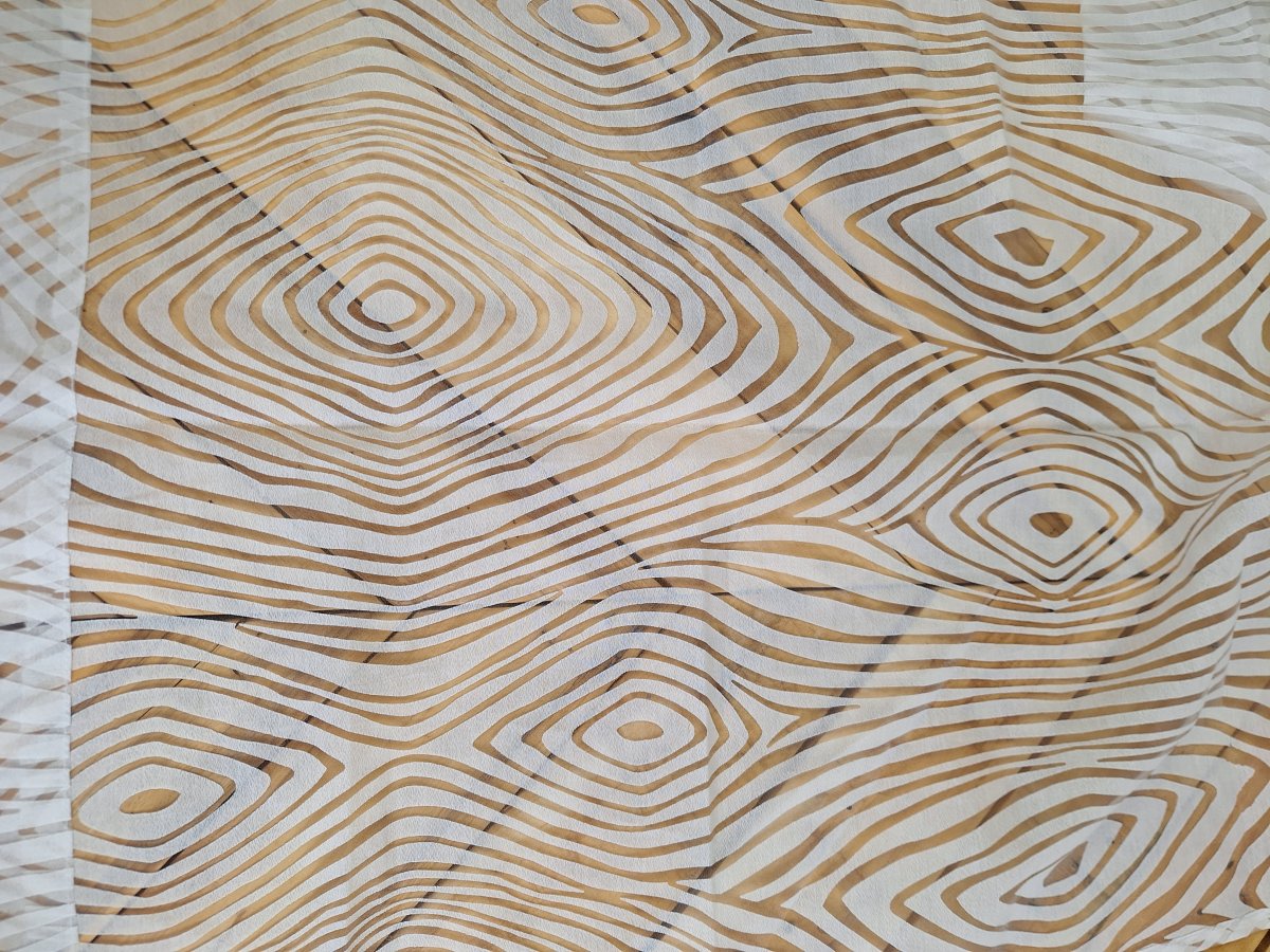 Illustration de Tissu: métrage et chute