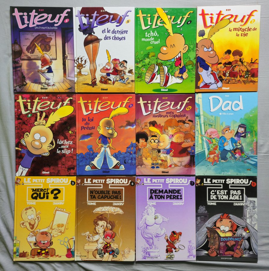 Illustration de BD Titeuf, Le petit Spirou et Dad