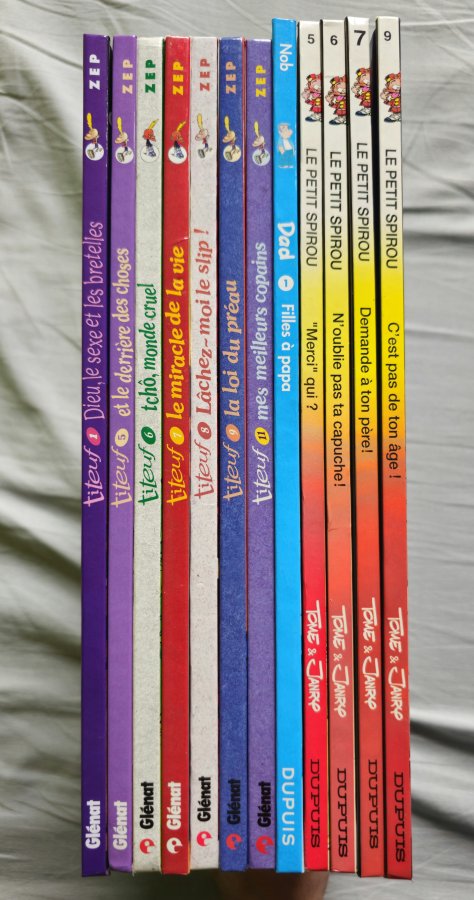 Illustration de BD Titeuf, Le petit Spirou et Dad