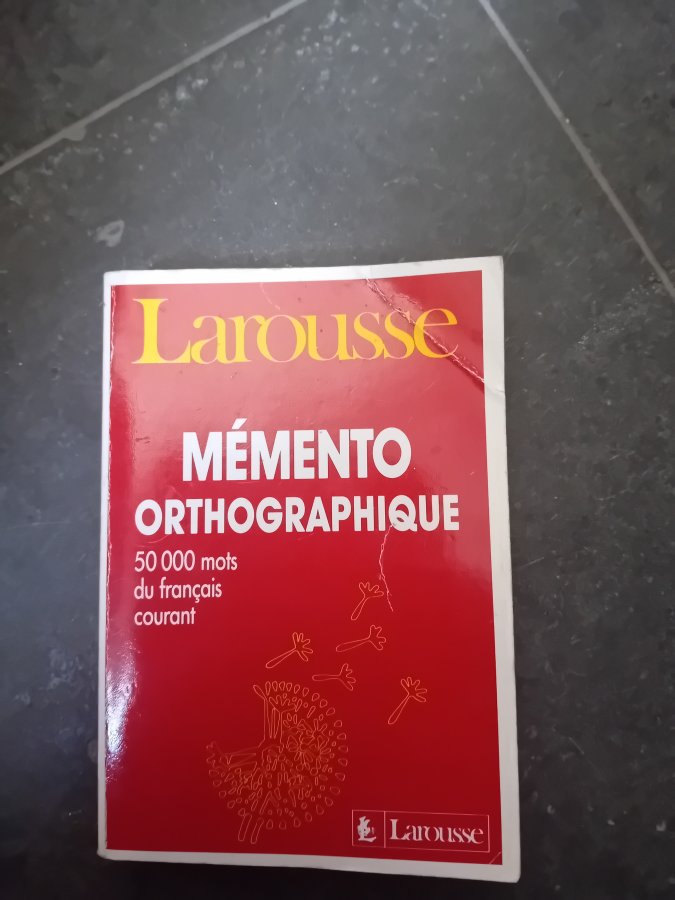 Image Dictionnaire memento orthographe