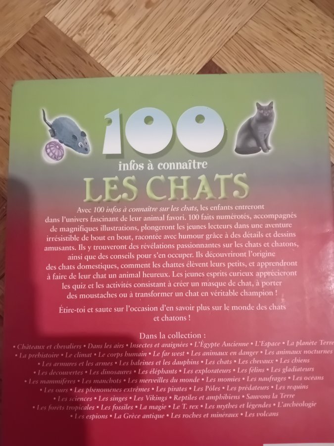 Illustration de Livre 100 infos à connaître les chats 