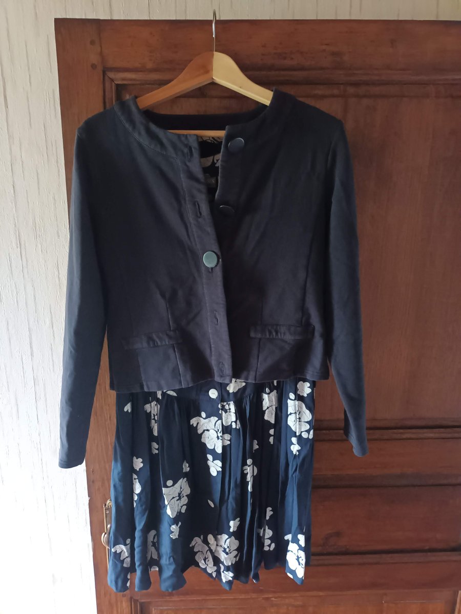 Image Ensemble robe-petite veste été - coton - taille 40