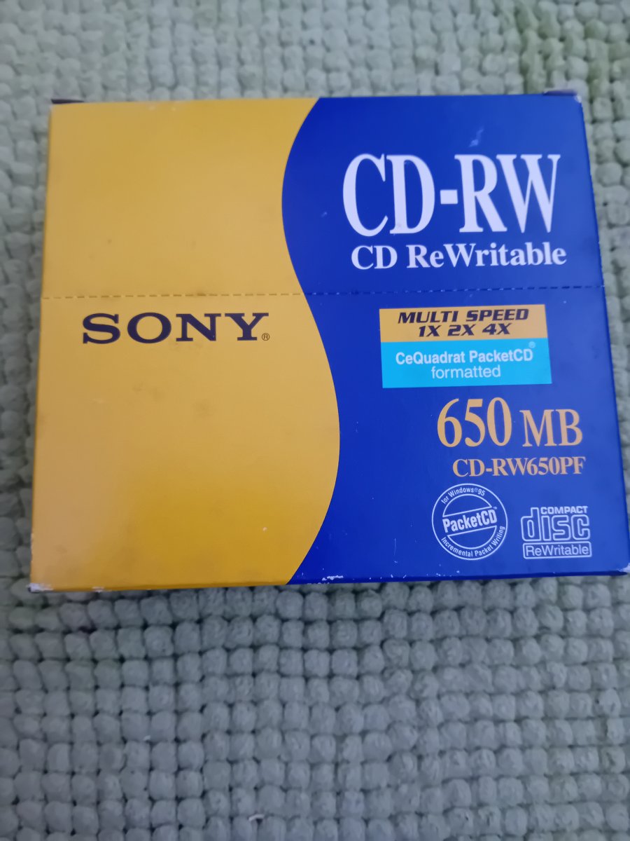 Image Boite de 5 CD RW