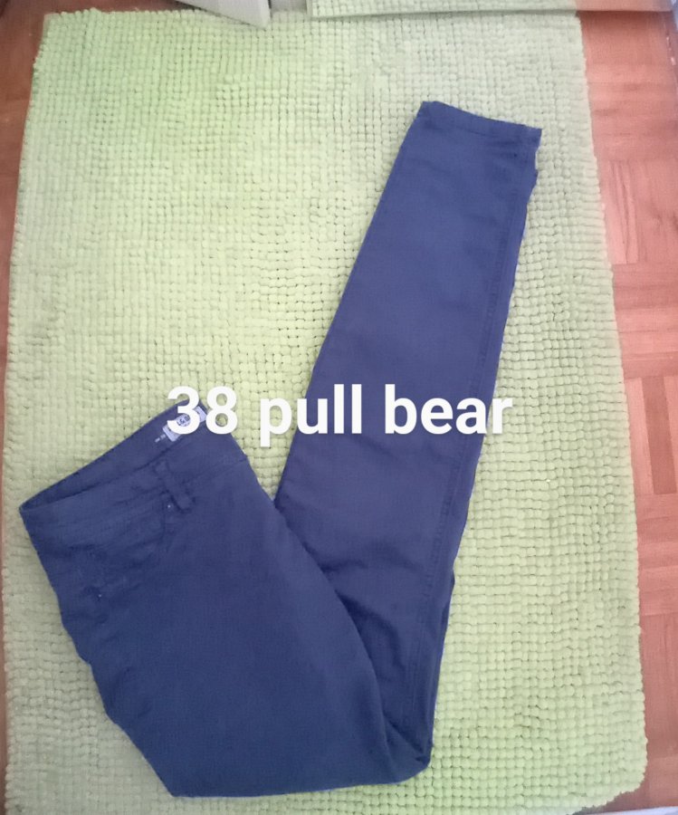 Illustration de Pantalon femme bleu foncé 38 