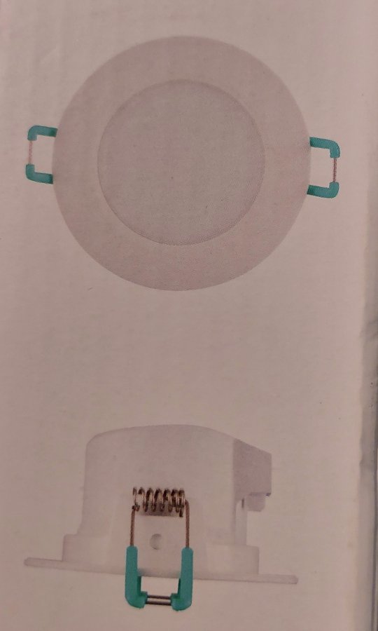 Illustration de 2 Spots LED encastrables IP65