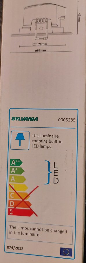 Illustration de 2 Spots LED encastrables IP65