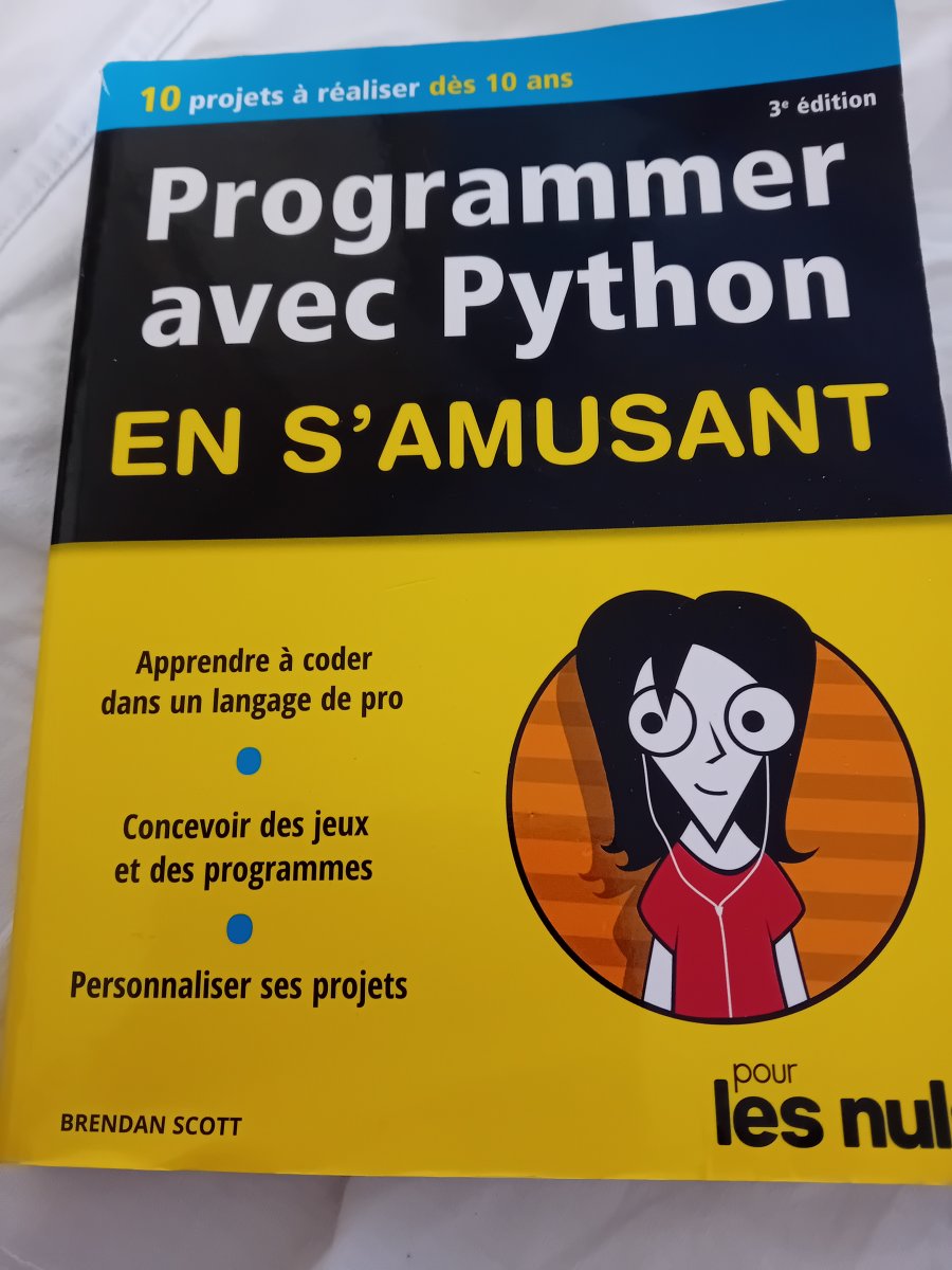 Image Livre programmer avec python