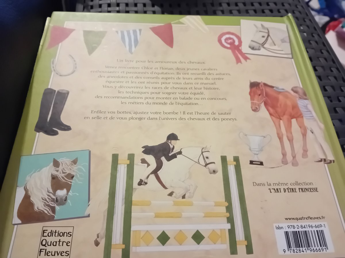 Illustration de Livre chevaux et poneys