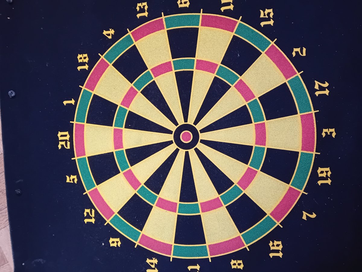 Illustration de Tapis jeux fléchettes