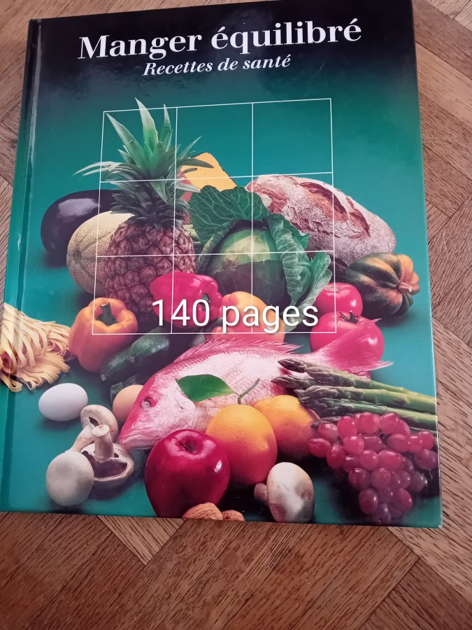 Illustration de Livre manger équilibré
