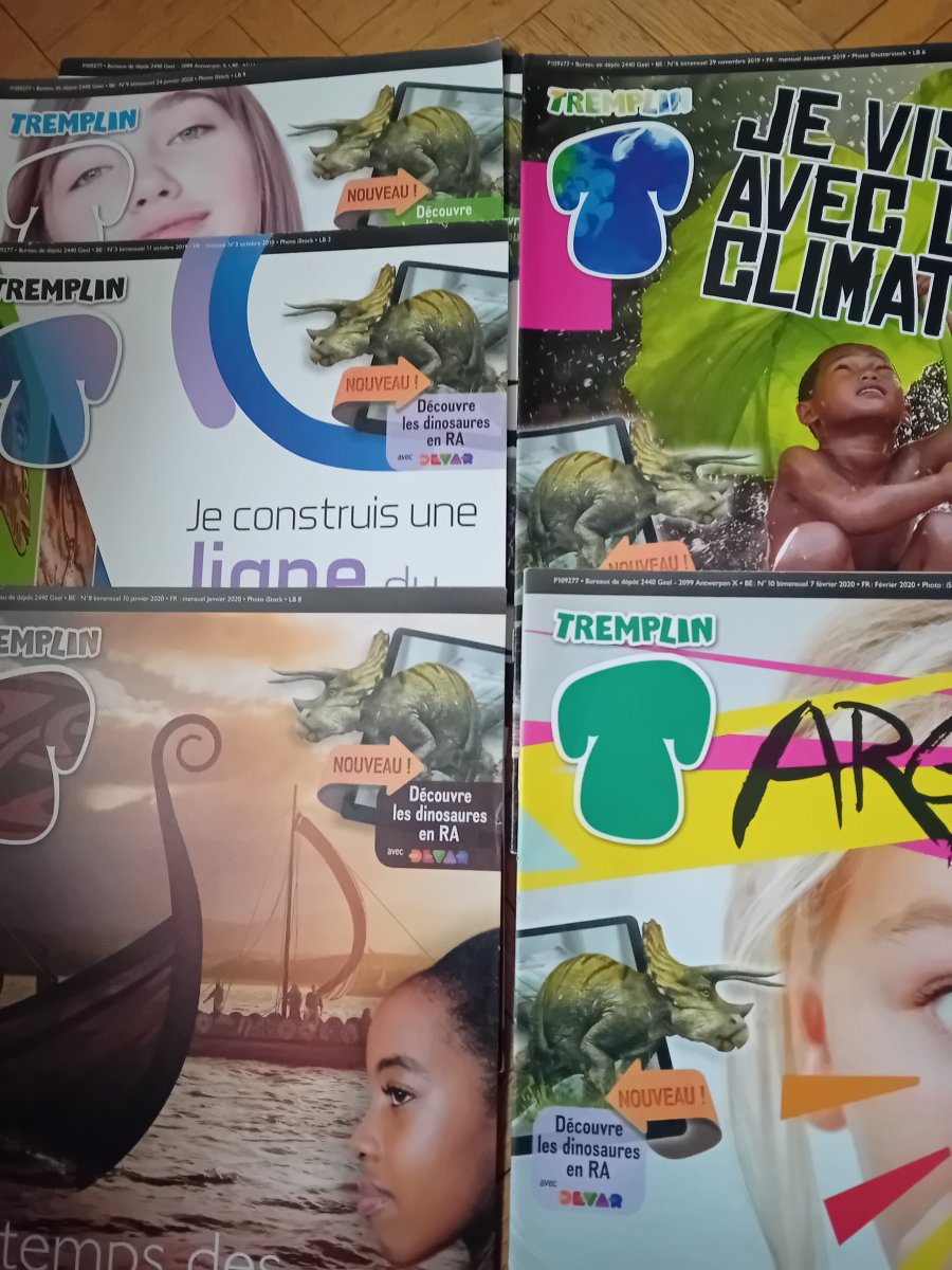Illustration de 6 magazines tremplin