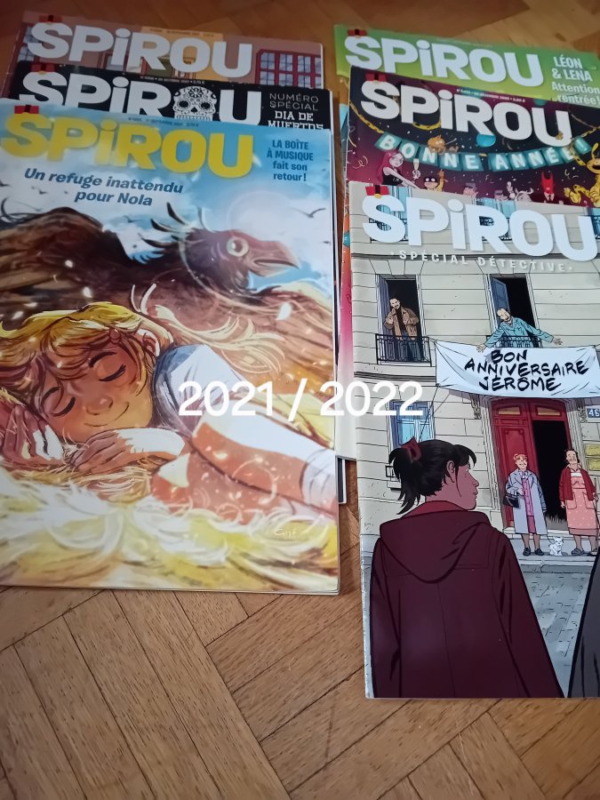 Illustration de 6 Magazines spirou 2021 2022