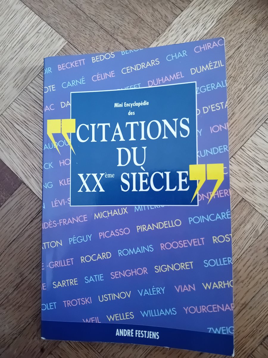 Illustration de Mini encyclopedie citations du xx siècle