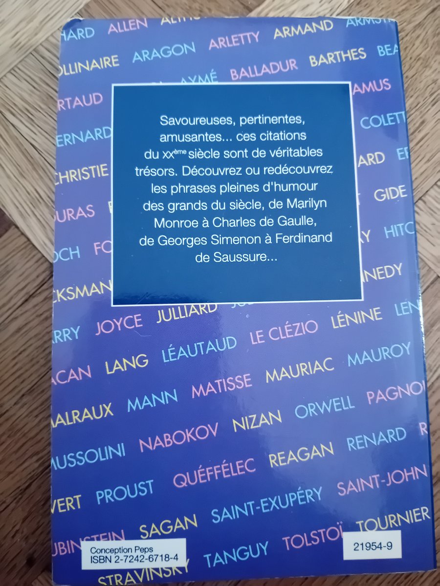 Illustration de Mini encyclopedie citations du xx siècle