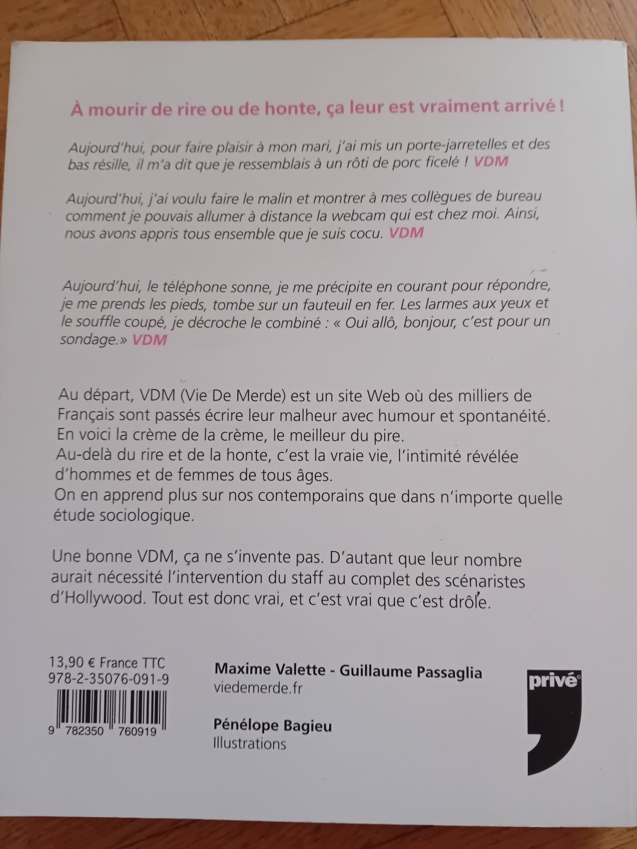 Illustration de Livre vie de merde