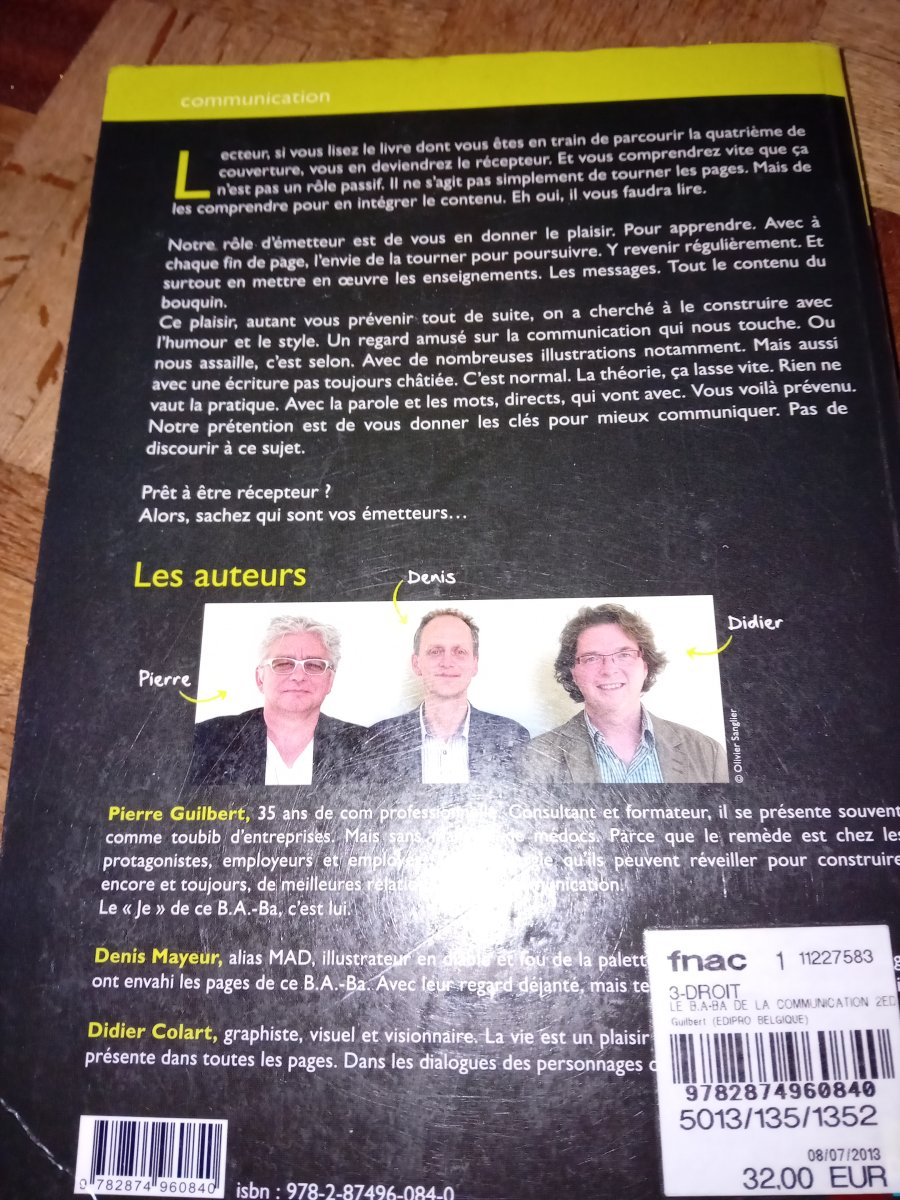 Illustration de Livre le BA ba de la communication