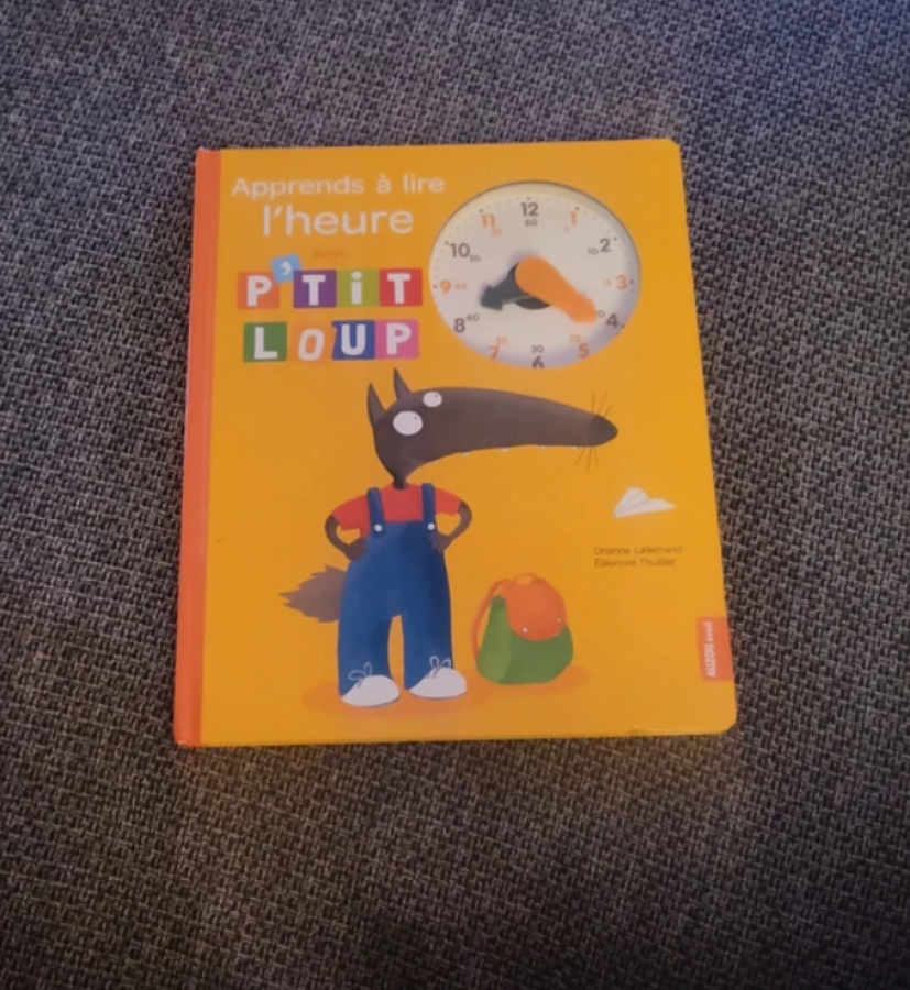 Image Livre "Apprends à lire l'heure avec P'tit Loup"