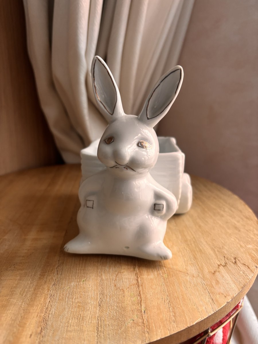 Illustration de Jardinière lapin