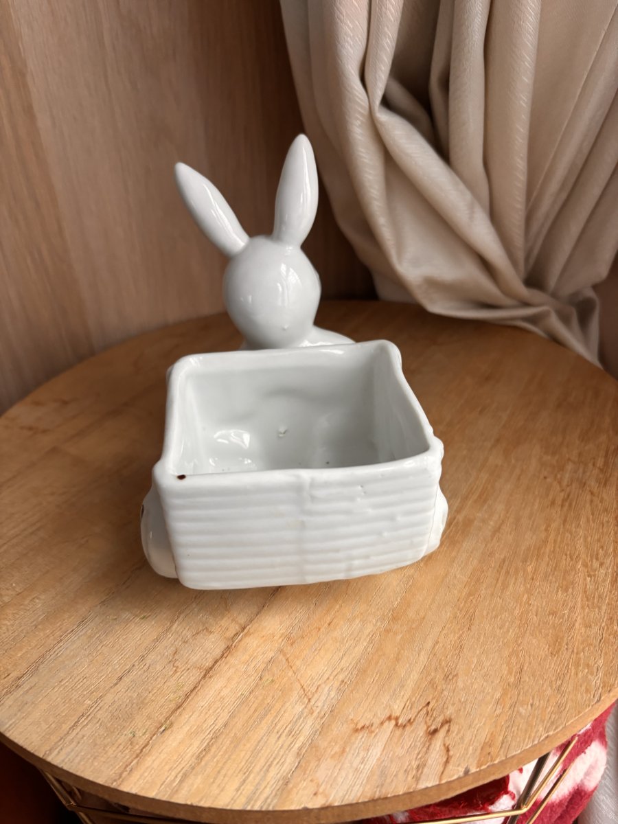 Illustration de Jardinière lapin