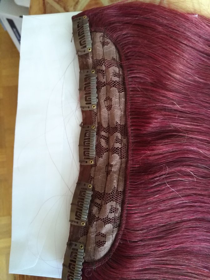 Image Postiche vrais cheveux d'une bonne marque (utilisé 3 fois) acheté 250 €