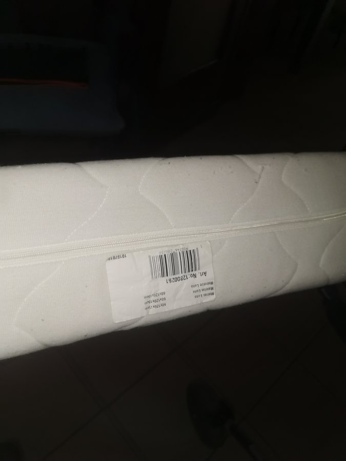 Illustration de matelas enfant Leen &Baker 120cmx60x 15 hauteur 