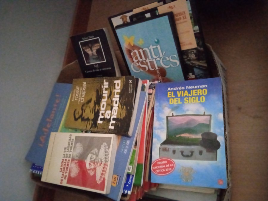 Illustration de Espagnol - Lot de livres, romans, DVD, CD, manuels, ... en langue espagnole. 