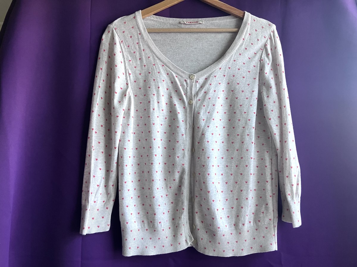 Image Gilet petits cœurs Taille S/M