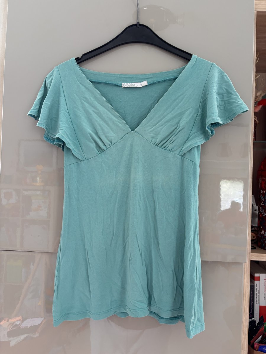 Image T-shirt turquoise