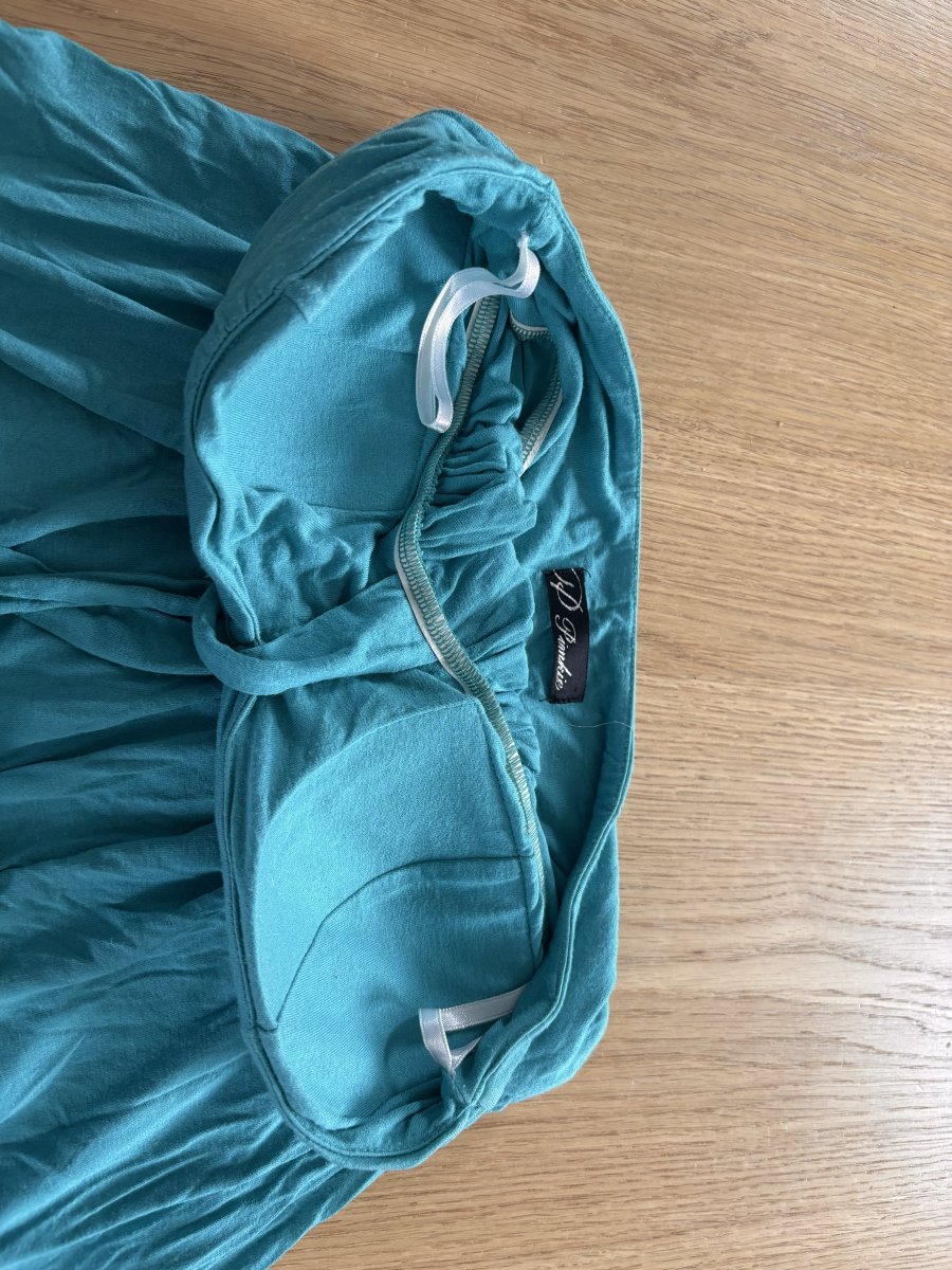 Illustration de Haut bustier turquoise foncé