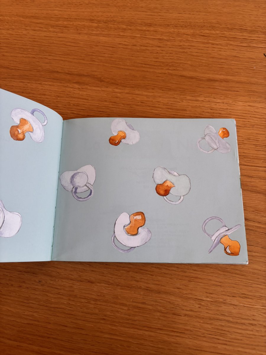 Illustration de Livre pour enfant : La tétine de Nina