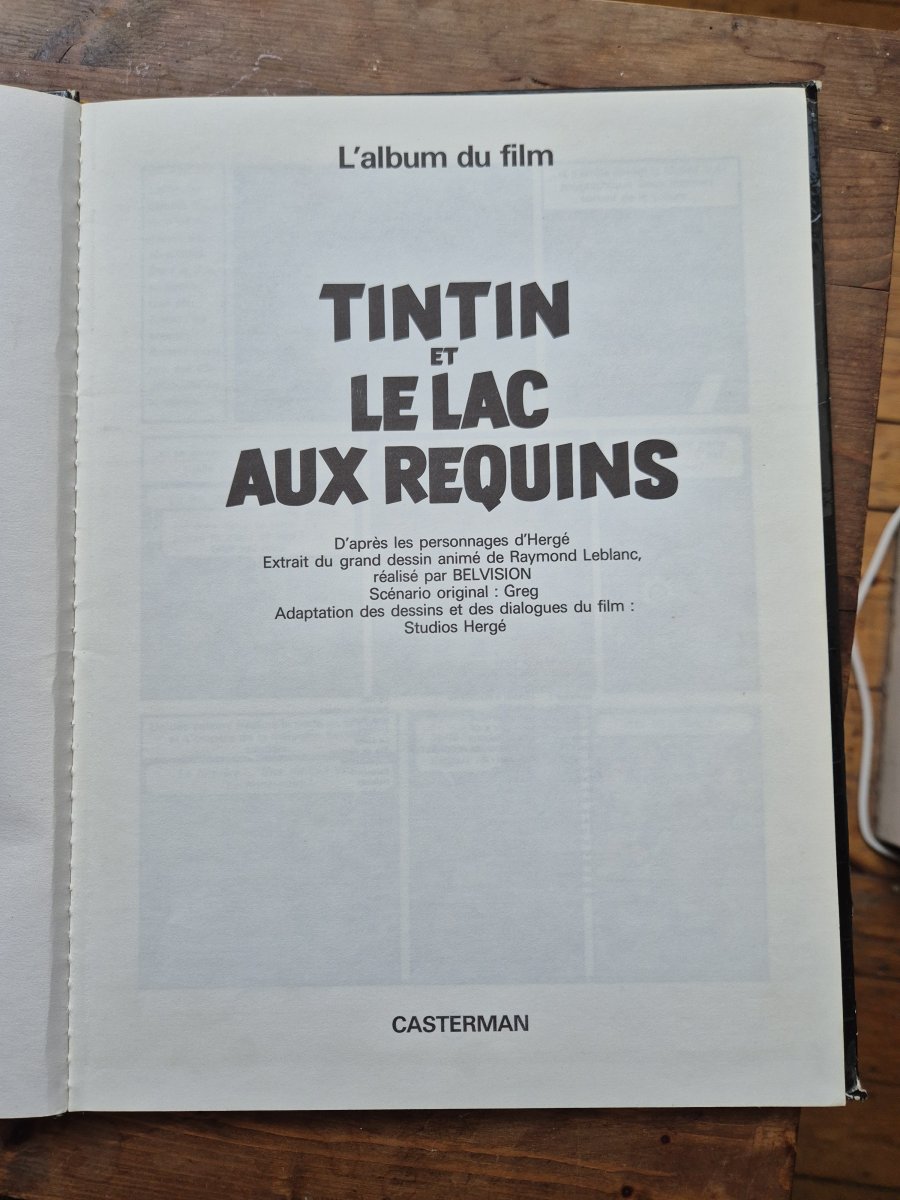 Illustration de Tintin et le lac aux requins