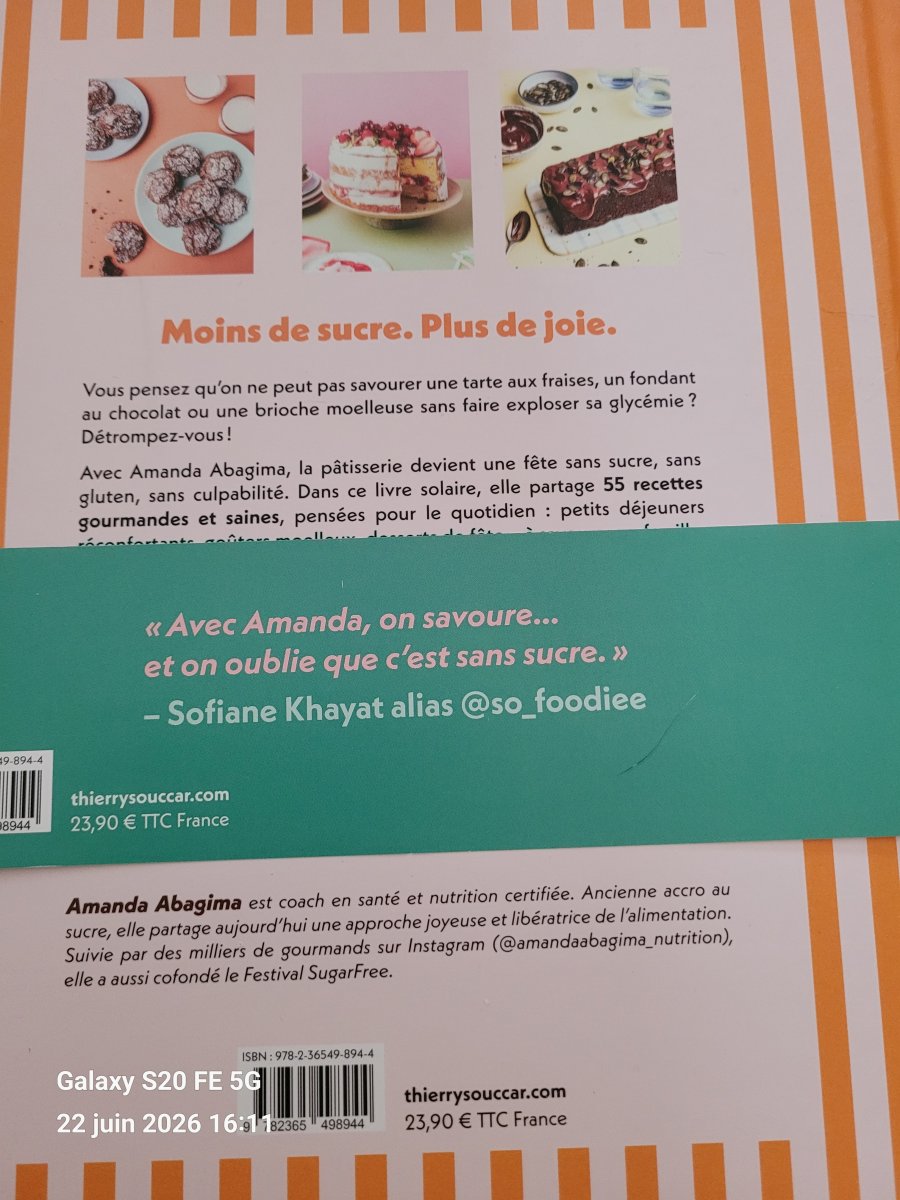 Illustration de Livre NEUF de recettes sans sucre